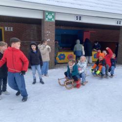 Kinderen in de sneeuw